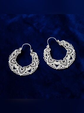 💙🆕💙 Silver Filigree Earrings